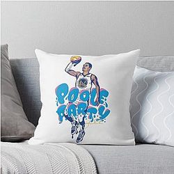 Jordan Poole Art - Poole Party Throw Pillow