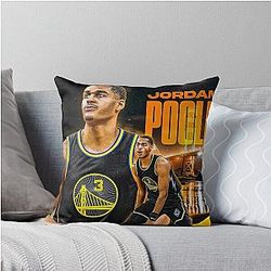 Jordan Poole 2022 Champion Throw Pillow