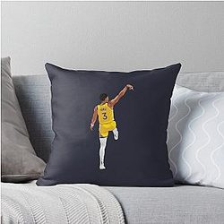 Jordan Poole Back Shot Throw Pillow