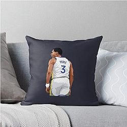 Jordan Poole Scream Throw Pillow