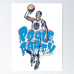 Jordan Poole Art - Poole Party Poster