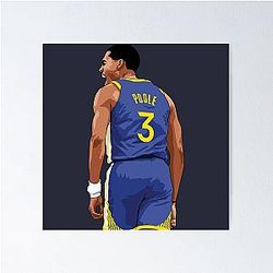Jordan Poole Scream Above Blue Player