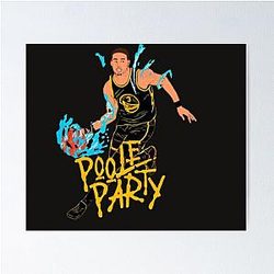 Jordan Poole Jersey Poster