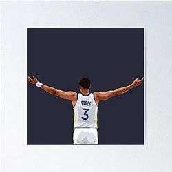 Jordan Poole White Qiang Poster