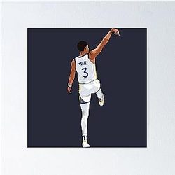 Jordan Poole Back Shot Poster