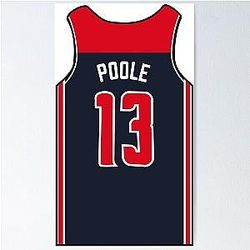 Jordan Poole Jersey Poster