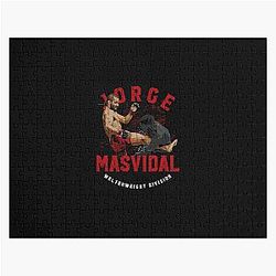 Jorge Masvidal Body Kick Jigsaw Puzzle