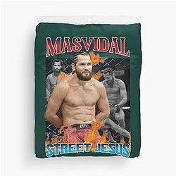 Jorge Masvidal Street Jesus Duvet Cover