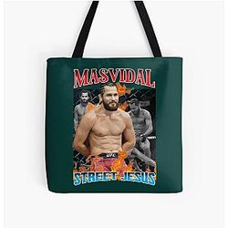 Jorge Masvidal Street Jesus  Over Print Tote Bag