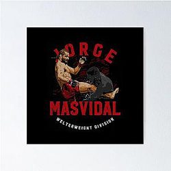 Jorge Masvidal Body Kick Poster