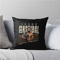 Jorge Masvidal BMF Belt Throw Pillow