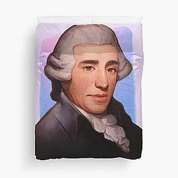 Austrian Composer Joseph Haydn illustration Duvet Cover