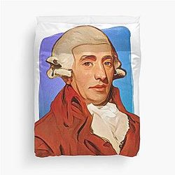 Austrian Composer Joseph Haydn Duvet Cover