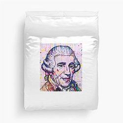 JOSEPH HAYDN watercolor ink portrait Duvet Cover