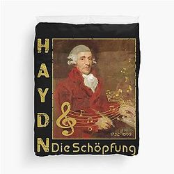 Franz Joseph Haydn music icon classical composer Duvet Cover