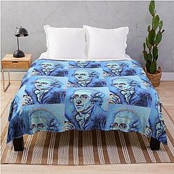 Joseph Haydn Portrait Art Throw Blanket