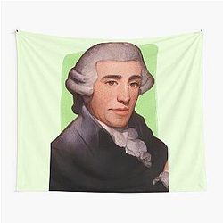 Austrian Composer Joseph Haydn mint Green Tapestry