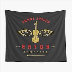 Franz Joseph Haydn, Winged Violin, classical composer Tapestry.