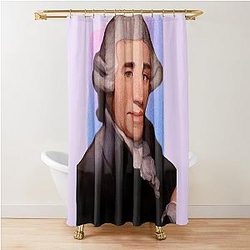 Austrian Composer Joseph Haydn Illustration Shower Curtain