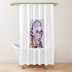 JOSEPH HAYDN watercolor and portrait Shower Curtain