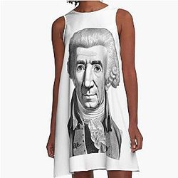 Portrait of Joseph Haydn A Line Dress