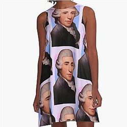 Austrian Composer Joseph Haydn illustration A-Line Dress