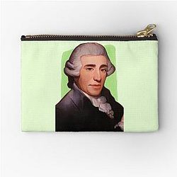 Austrian Composer Joseph Haydn mint Green Zipper Pouch
