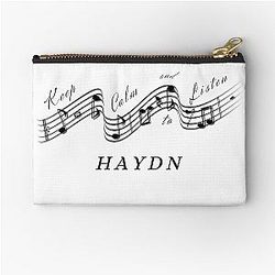 Joseph Haydn - Keep calm and listen to Best Classical Music Composer Zipper Pouch