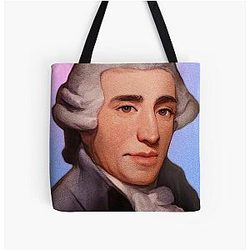 Austrian Composer Joseph Haydn illustration All Over Print Tote Bag