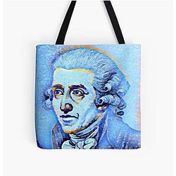 Joseph Haydn Portrait All Over Print Tote Bag