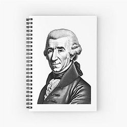Portrait of Franz Joseph Haydn Notebook