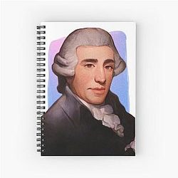 Austrian Composer Joseph Haydn illustration Spiral Notebook