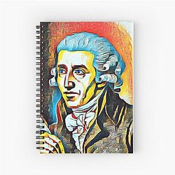 Joseph Haydn Portrait Spiral Notebook