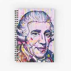 Joseph Haydn watercolor and Portrait Notebook