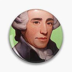 Austrian Composer Joseph Haydn illustration Pin