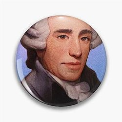 Austrian Composer Joseph Haydn illustration Pin