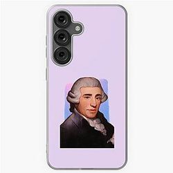 Austrian Composer Joseph Haydn - purple pink - illustration  Samsung Galaxy Soft Case