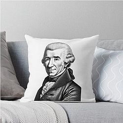 Portrait of Franz Joseph Haydn Throw Pillow