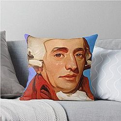 Austrian Composer Joseph Haydn Throw Pillow