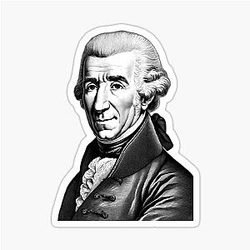 Portrait of Franz Haydn Sticker