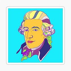Joseph Haydn Classical Composer Sticker