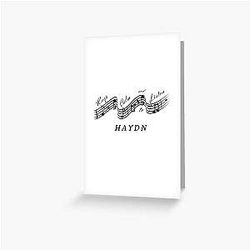 Joseph Haydn - Keep calm and listen to classical music composers greeting card