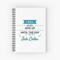Josh Dallas Spiral Notebook