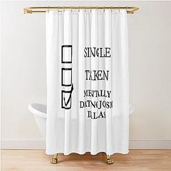 Mentally Dating Josh Dallas Shower Curtain