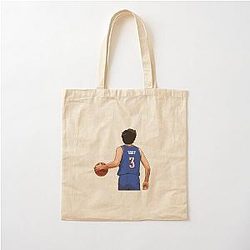 Josh Giddey Vector Back Blue Cotton Tote Bag