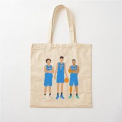 OKC Thunder Chet Holmgren, Josh Giddey, Shai Gilgeous-Alexander Cotton Tote Bag