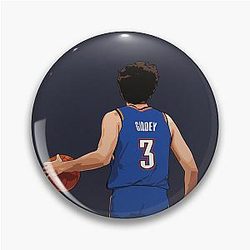 Josh Giddey Back Blue Pin