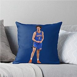 Josh Giddey 3 Basketball Throw Pillow