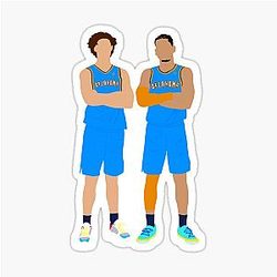 Oklahoma City Thunder - Josh Giddey & Shai Gilgeous-Alexander Sticker