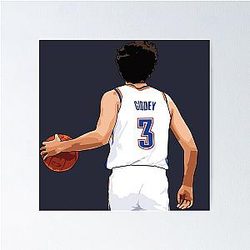 Josh Giddey White Poster